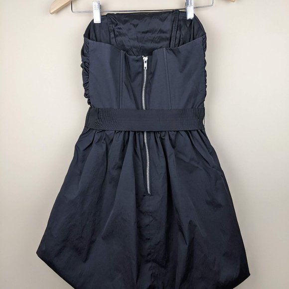 Bedo Black Strapless Bubble Dress Small - Picture 2 of 16